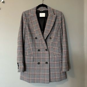 Aritzia Wilfred Margaux Blazer (Plaid) - Size 6